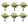 6 Bunch of 12 Rose Bouquet - 12 Inches - Image 2