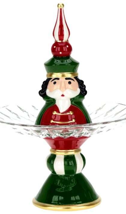 Christmas Tree Glass Plate - 9.5 x 17 Inches